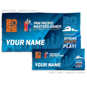 Swimming Personalised Towel