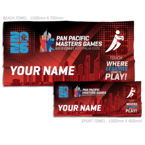 Touch Football Personalised Towel